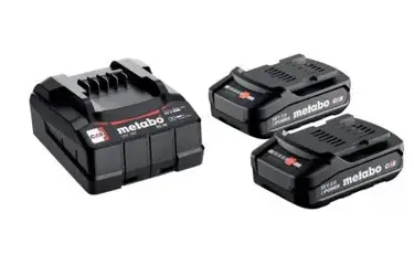 Basic set Metabo: Nabíjačka plus akumulátory 18V; 2x2,0Ah