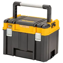 Kufor Dewalt TSTAK hlboký - IP54; s vnútornou poličkou; objem 30 litrov; nosnosť 30 kg