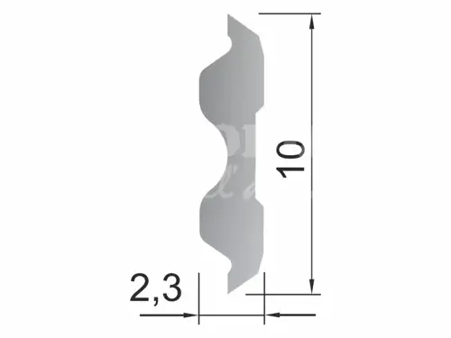 Samocentrický obojstranný nôž TERSA; HW; L185