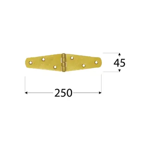 Záves trojuholníkový splietaný ZTS 250; 250x45x2 mm