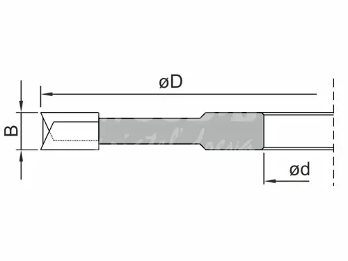 Drážkovacia fréza s predrezávačmi; D125; B 6; d30; Z4+2