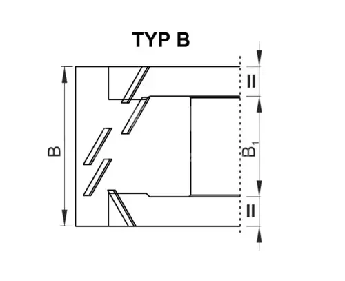 Zarovnávacia fréza pre olepovačky 30°; D100; TypB; B65; B1=25; d30; Z2; L