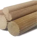 Drevené tyče vrúbkované