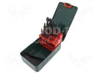 Vrtáky do kovu HSS - R; 1-13 mm; 25-dielna