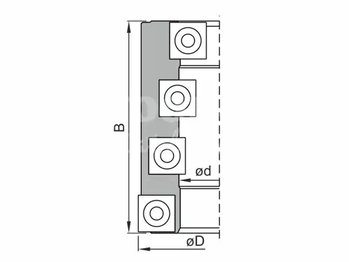 Špirálová obvodová fréza; D80; B120; d30; Z18