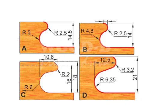 Fréza na zásuvkové madlá; D47,0; B28,7; L66,7; Z2; stopka12