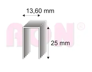 Spony 489/25 ZN ostré bal. 8400 ks