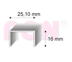 Spony stavebné na šindle 491/16 ZN bal. 5600 ks
