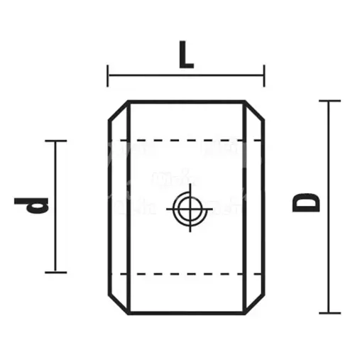 Blokovací krúžok; D16; d 6; L10