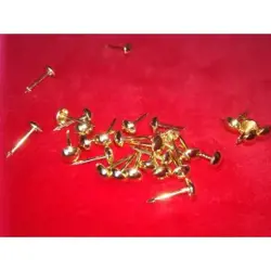 Ozdobný klinec 50 1/3 - zlatá mosadz; D7,5mm; L11mm; 1000ks