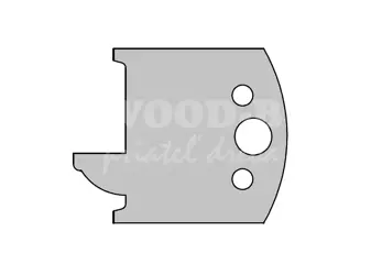 Zákazkový profilový nôž - DVERE; prof.19 50x4; HS