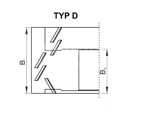 Zarovnávacia fréza pre olepovačky AXIAL 54°; D100; TypD; B65; B1=39; d30; Z2; L