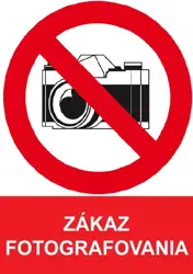 Zákaz fotografovania