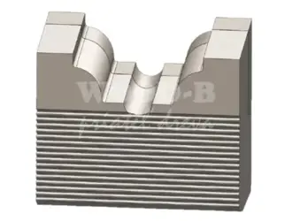 Zákazkový ryhovaný blanket masív; B100 x50; HW