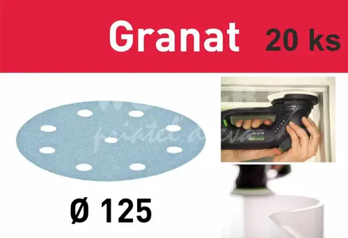 Brúsny kotúč Granat STF; D125/8; P800; 20ks