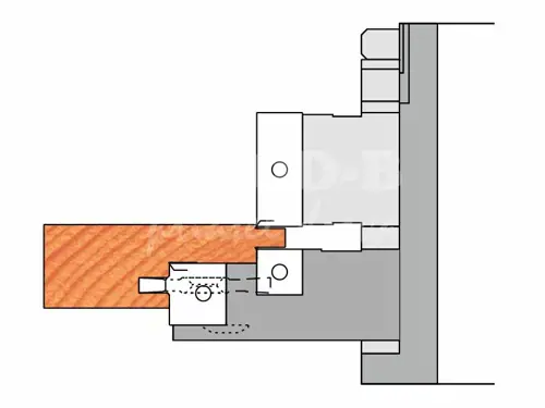 Frézovací nástroj k zárubňovej sade PROFI pre rozšírenie na bezfalcové dvere; D187; d50; Z2+2