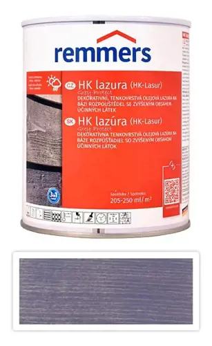 HK lazúra - ochranná lazúra na drevo pre exteriér 0,75l antracitovo šedá