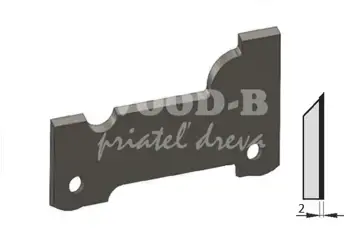 Zákazkový nôž Superprofil 60x45x2 HW na masív