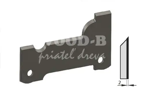 Zákazkový nôž Superprofil 60x45x2 HW na masív