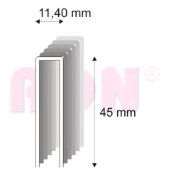 Spony stavebné 368/45 ZN bal. 4200 ks