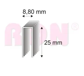 Spony stolárske 352/25 ZN bal.12600 ks