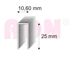 Spony stolárske 363/25 ZN bal.10200 ks