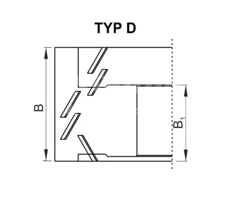 Zarovnávacia fréza pre olepovačky 30°; D100; TypD; B48; B1=39; d30; Z2; L