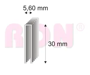 Spony nábytkárske 364/30 ZN bal.15600 ks