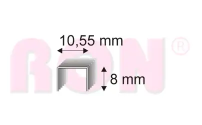 Spony 581/08 ZN bal. 8000 ks