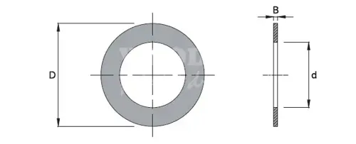 Redukčné krúžky; D20; B1,4; d12,75; pre pílové kotúče