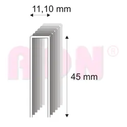 Spony stavebné 370/45 ZN bal. 4800 ks