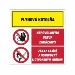 Plynová kotolňa - samolepka