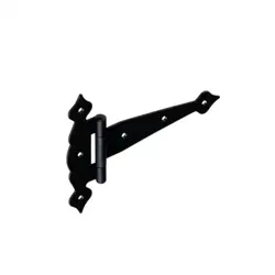 Záves trojuholníkový ozdobný čierny ZTO 200; 200x50x190x2,5 mm