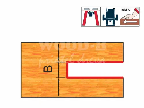 Drážkovacia fréza kotúčová Z=3; D50,8; B3,0; d 8