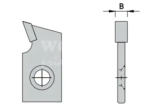 Nôž drážkovací; B5mm; jednobritý; HW