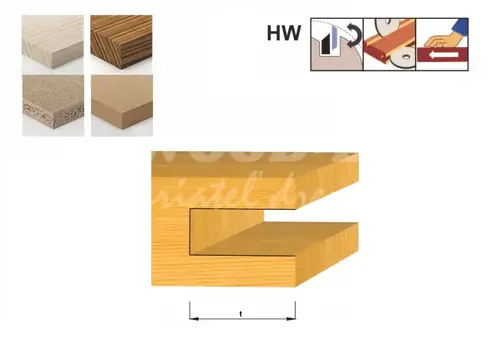 Drážkovacia staviteľná žiletková fréza; D160; B16~27,0; t43; d50; Z4+4