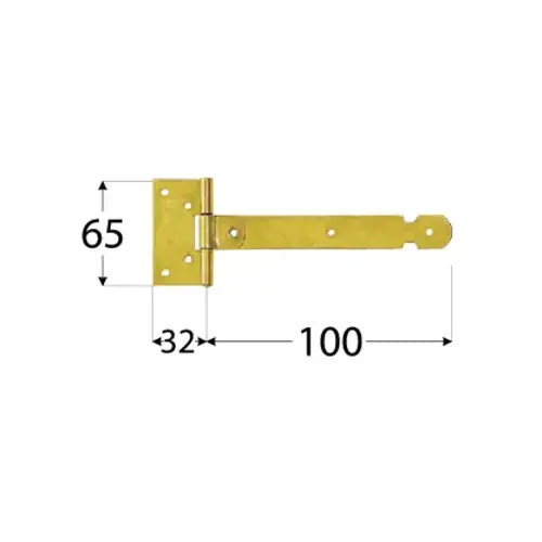 Záves bránkový ZBL 100; 100x32x1,5 mm