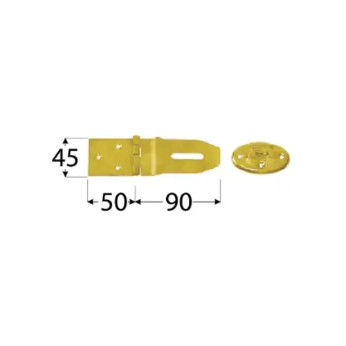 Záves zamykací bránový jednoduchý ZZP 50; 90x50x45x1,5 mm