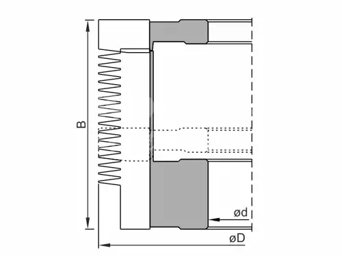 Nadstaviteľná minizink fréza 147D, D 147; B 10~90; t 10; d30; Z4+4