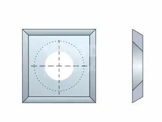 Štvorcová žiletka - predrez; 14x14x1,2; 30°; T 08MF (len pre Holz-Her)