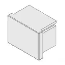 LEDAL3/z1/03 - záslepka profilu LEDAL3 šedá