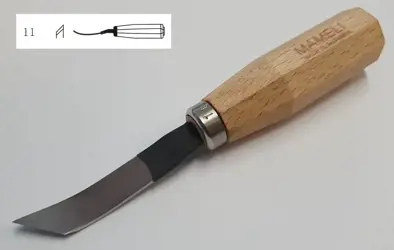 Dláto rezbárske - zahnutý nôž vľavo