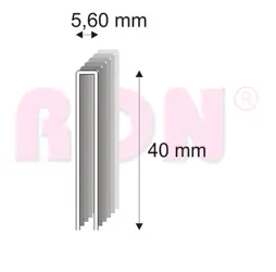 Spony nábytkárske 364/40 ZN bal.12000 ks
