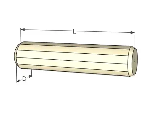 Kolíky drevené BK; D 8; L40; 25kg/bal. 17 500ks