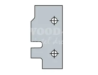Zárubňová žiletka K423-R; 50x25x2