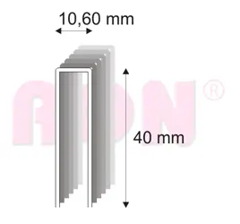 Spony stolárske 363/40 ZN bal. 6300 ks