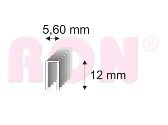 Spony nábytkárske 364/12 ZN Blister 1200 ks