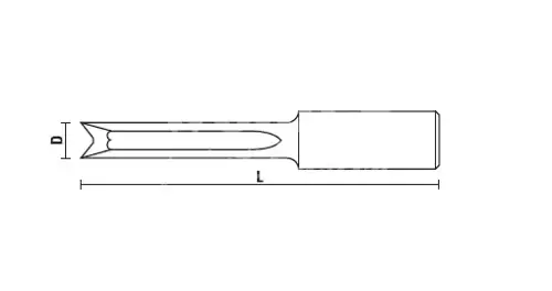 Dlabací vrták oscilačný 104; D12; B55; L110; Z4; stopka 13x50