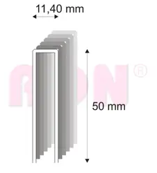 Spony stavebné 368/50 ZN bal. 3500 ks