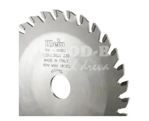 Kapovací pilový kotúč; D125; B3,2; b2,2; d20; Z30; R